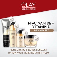 olay total effect set paket lengkap 7in1 cream serum sabun 50gr