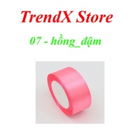 XXX SNAKE - 0.59 CM Ribbons in All Colors of DARK PINK Women Making Bows to Tie Flowers or Crafts