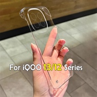 Clear Casing For Vivo iQOO 13 12 Pro iQOO12Pro iQOO13 5G Frameless Transparent Phone Case Slim Lens 