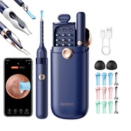 Ear Wax Removal Tool, Camera, Waterproof Ear Cleaner with Camera, Visual Tweezers, Wax Remover, Fami