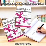 Buku Folio Binding Set A4 | Kertas Premium Sekolah Pejabat