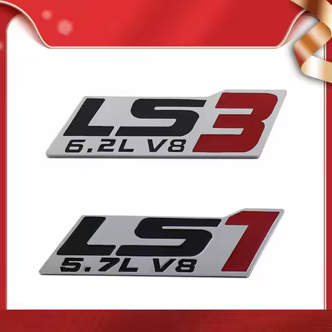 3D Premium LS3 6.2L LS1 5.7L V8 for SS G8 GXP C6 ZR1 car Fender Rear Bonnet Decal Emblem Badge Stick