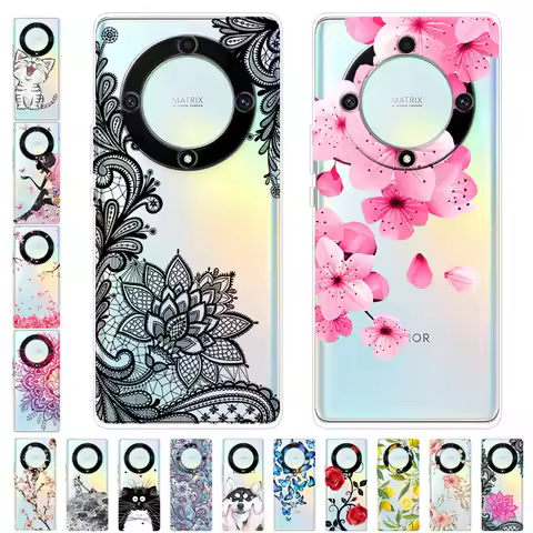 For Honor X9a Case HonorX9a TPU Silicone Soft Cartoon Clear Case for Huawei Honor X9a X 9a X9 a Cove