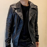 Leather Jacket Jaket Kulit Bomber Ramones Langka Vivastudio Second Preloved