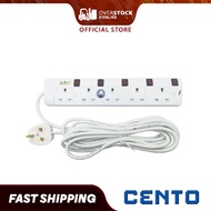 Cento Portable Socket CBL-583N CBL-584N CBL-585N with SIRIM Approved, 3 / 4 / 5 Ways, Neon & 5m Cabl