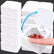 INS White Storage Box - Pop-up Desk Organizer Box - Classification Drawer Desktop Organizer