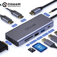 9Combination1Type-C Docking Station with VGA Multifunctional Hub USB C Turn HDMI Card Reader USB C H