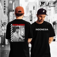 Cod Soekarno Indonesia T-shirt, Original Distro Combed Cotton Material, Size SMLXL.XXL