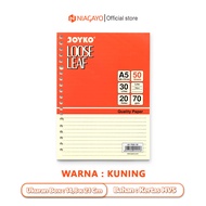 Kertas Binder A5 Lose Leaf Joyko Warna 20 Lubang Isi 50 Lembar 70 Gsm