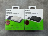【全新行貨 門市現貨】Belkin UltraCharge Slim Magnetic Power Bank 10K 纖薄磁吸行動電源 10000mAh BPD022fq
