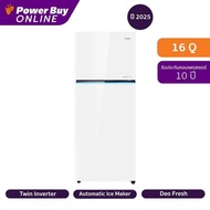 ·Haier 2-Door Refrigerator, 16 Cubic Feet, Inverter (White Glass), Model Hrf-460Imgu1 As the Picture