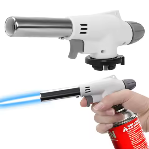 Portable Metal Flame Gun Butane Gas Welding-Burner Welding Gas Burner Flame Gas Torch Flame Gun Blow