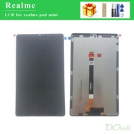 จอ LCD 8.70นิ้วของแท้สำหรับแผ่น Realme เครื่องอ่านพิกัดหน้าจอสัมผัส RMP2106 RMP2105ขนาดเล็ก