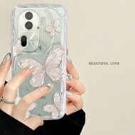 OPPO Reno 11 10 Pro 5G Case OPPO Reno 11 10 5G Case OPPO Reno 11F 5G Clear Transparent Jelly Shockproof Phone Case Cute butterflies Case With Camera Protector