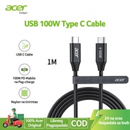 Acer TYPE C Cable 100W USB C Cable C to C Fast Charging Nylon Braided Type-C Charger Cord Compatible
