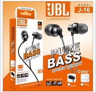 Handset / Headset / HF EarPods / HiFi Handsfree Earphone JBL J-16 ORIGINAL BY HARMAN FULL BASS+ SUPER MEGABIGBAS