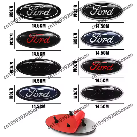 Car Logo Badge Front Radiator Grille Rear Trunk Hood Lid Emblem Decor Accessories For Ford Mondeo Fo