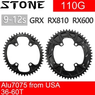 Stone Oval Bike Chainring 110BCD for Shimano Gravel GRX FC RX810 RX600 36T 38 40 42 46 58T 60T Narro