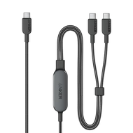 สาย USB Anker C4ฟุต2-In-1 USB C ถึง USB C 140W สูงสุดตัวชาร์จไฟสำหรับ iPhone อย่างรวดเร็ว15/15 Pro/1