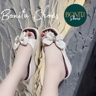 NS1 Women's wedge sandals with B-strap soft leather 6 cm - Bonita Shoes BM264