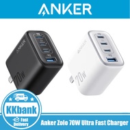 Anker Zolo 70W Ultra Fast Charger,4 Port Foldable Plug Charger