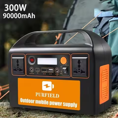 150W/300W Portable Power Station Solar Generator 42Ah-90Ah Power Station Emergency Power Bank for Ho