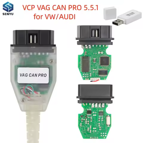 VCP VAG CAN PRO 5.5.1 K-Line for VW for AUDI OBD2 Car Diagnostic Tool FTDI VCP CAN PRO Scanner Cable