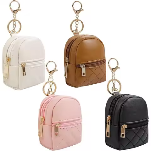 Mini Coin Purse Keychain Pendant, Portable Earbud Storage Pouch, Creative Multifunctional Small Wall