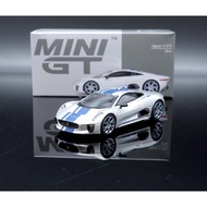 MASH Mini GT 1/64 Jaguar C-X75 Silver Left Driver 960
