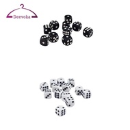 [Amleso2] 100pcs/lot D6 Dice 12mm Six Sided Dice for D&D RPG MTG Accessory Black&White