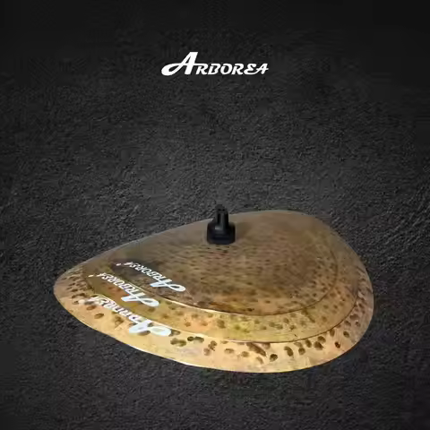 Arborea 3 Pieces Clap Stack 10/11/13 inch Bronze Material Effect Cymbals Stacker Percussion Musical