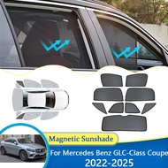 For Mercedes Benz GLC-Class Coupe 2022~2025 Magnetic Sunshade blocking Curtain Privacy Shading Sunsh