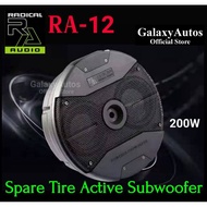 Radical Audio RA12 Dual 6.5 Inch Spare Tire Active Subwoofer 200W