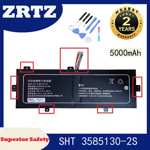 Laptop Battery ZRTZ 5000mAh For Prestigio Smartbook 141 C4 PSB141C04CGH_MG SHT 3585130-2S JJY3080256