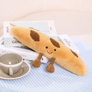 Ready Stock jellycat Small Eyes Toast Bread Doll Baguette Croissant Cute Fun Little Feet Cute Plush 