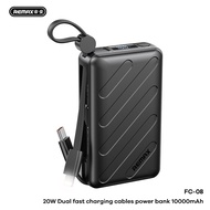 Pin sạc dự phòng Remax FC-08 10000mAh Lõi Li-ion 21700 TypeC PD 20W Kèm 2 Cáp sạc nhanh - Nhất Tín A