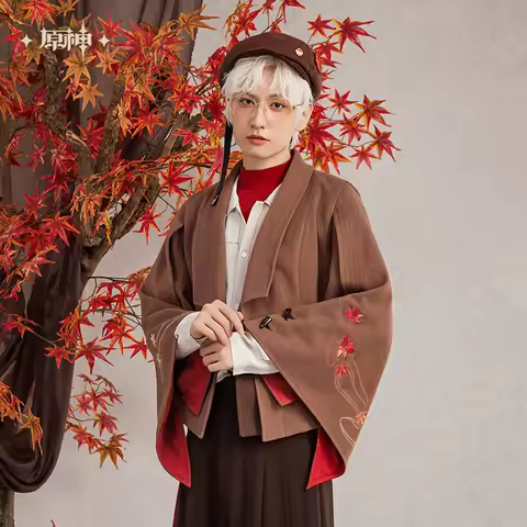 MiHoYo Official Kaedehara Kazuha Theme Suits Game Genshin Impact Coat Jacket Hoodie Cosplay Costumes