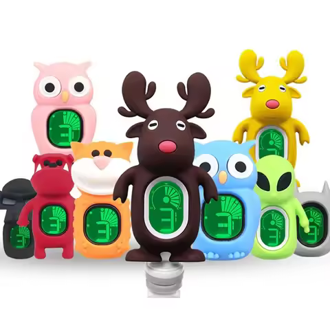 Cartoon Guitar Tuner Color Digital Violin Tuner Automatic Guitar Tuners Black Owl Tuner Bass Tuner C