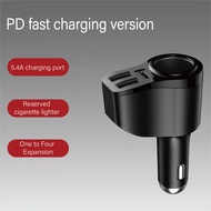 Adapter Car Charger Smart Car Charger 4-in-1 Car Charger Fast with USB-C & QC 3.0 iPhone 13/14/15 Pr