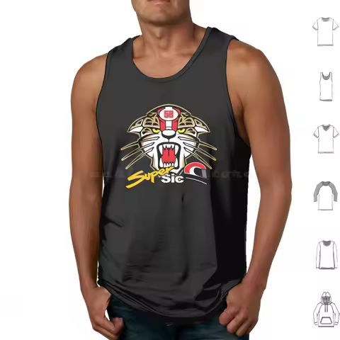 Marco Simoncelli Super Sic Tiger Tank Tops Vest Sleeveless Marco Simoncelli Marco Simoncelli Marco S