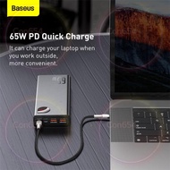 倍思 Baseus 65W充電寶20000毫安 Powerbank 尿袋 大功率筆記本移動電源 PD快充適用蘋果華為小米安卓手機 黑色