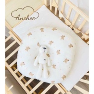 Gối chống trào ngược cao cấp cho bé  gối chống trào ngược Muslin Organic bông (70x70)