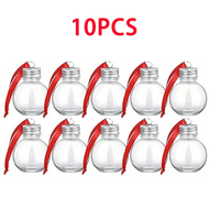 （AAA-HOT） 10pcs Clear Christmas Drink Ball Ornament Christmas Tree Ornament Bulbs Clear Xmas Water B