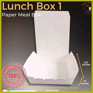 ✾ ➢ ― LB1 Lunch Box laminated paper meal box 50pcs