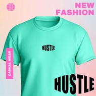 MICROFIBER hustle baju jersey sukan sports yoga running gym workout t shirt lelaki perempuan tshirt 