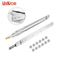 VEVOR Locking 18"-60" Slides Bearing 500LBS Heavy Duty Drawer Slides 3-Fold Guide Rail Full Extensio