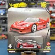 Hot Wheels Premium Ferrari F50 Red | Timeless Icons