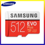 【จัดส่ง 2 วัน】Samsung 512GB ของแท้ (ประกันศูนย์ 10 ปี) Micro SD Cards Memory card EVO PLUS 32GB/64GB/128GB/256GB Class 10 U3 แถม Adapter