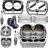 Tupo 80mm Cylinder Piston Ring Gasket Top End Rebuild Kit Compatible with Polaris Sportsman 800 Spor