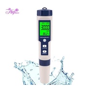 Pool Salt Tester, Digital Salinity Meter, High Accuracy 5 In 1 Salinity Tester for Salt Water,IP67 Waterproof Test Kit QDNR